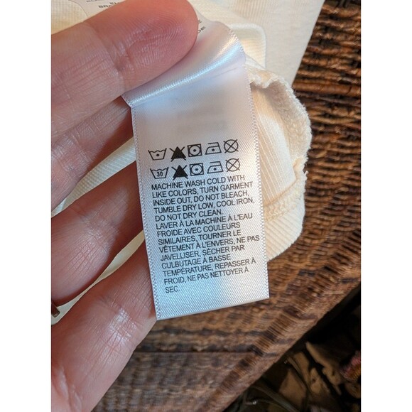 Lucky Brand Embroidered Henley Tee Shirt Womens XL Elena Gilbert Vampire Diaries - Picture 7 of 7